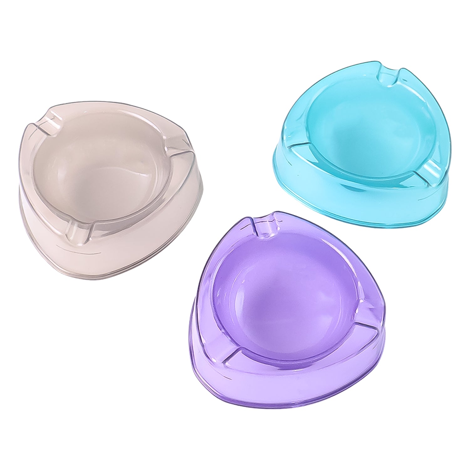 Oblivion Transparent Plastic Ashtray (Mix Color  1 Pc) Oblivion Transparent Plastic Ashtray (Mix Color  1 Pc)